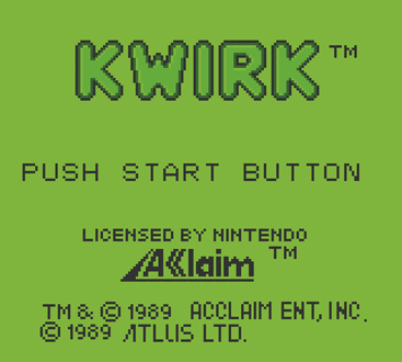 Kwirk He's A-maze-ing! Title